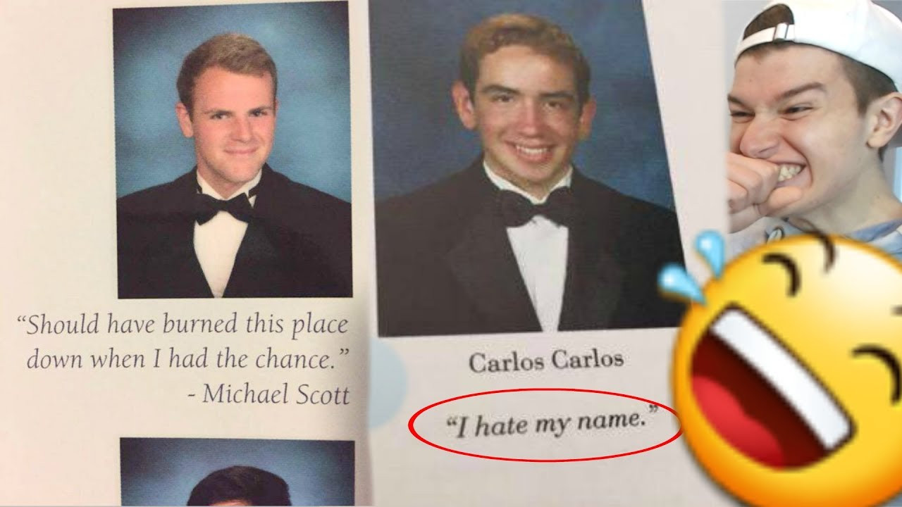 Funny High Quotes
 Funniest High School Yearbook Quotes
