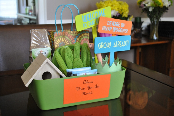 Garden Themed Gift Basket Ideas
 65 best images about Housewarming & Gift Baskets on