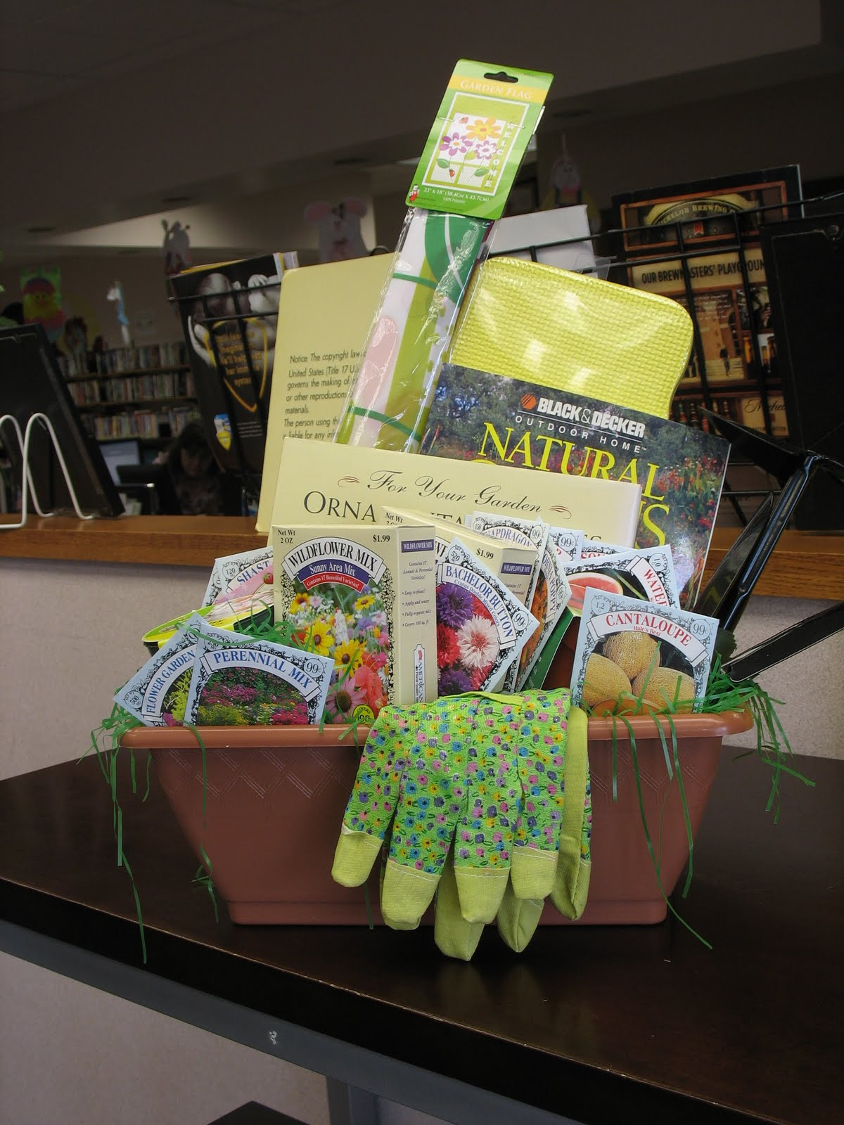 Garden Themed Gift Basket Ideas
 Friends of the Kasson Public Library Kasson Library and