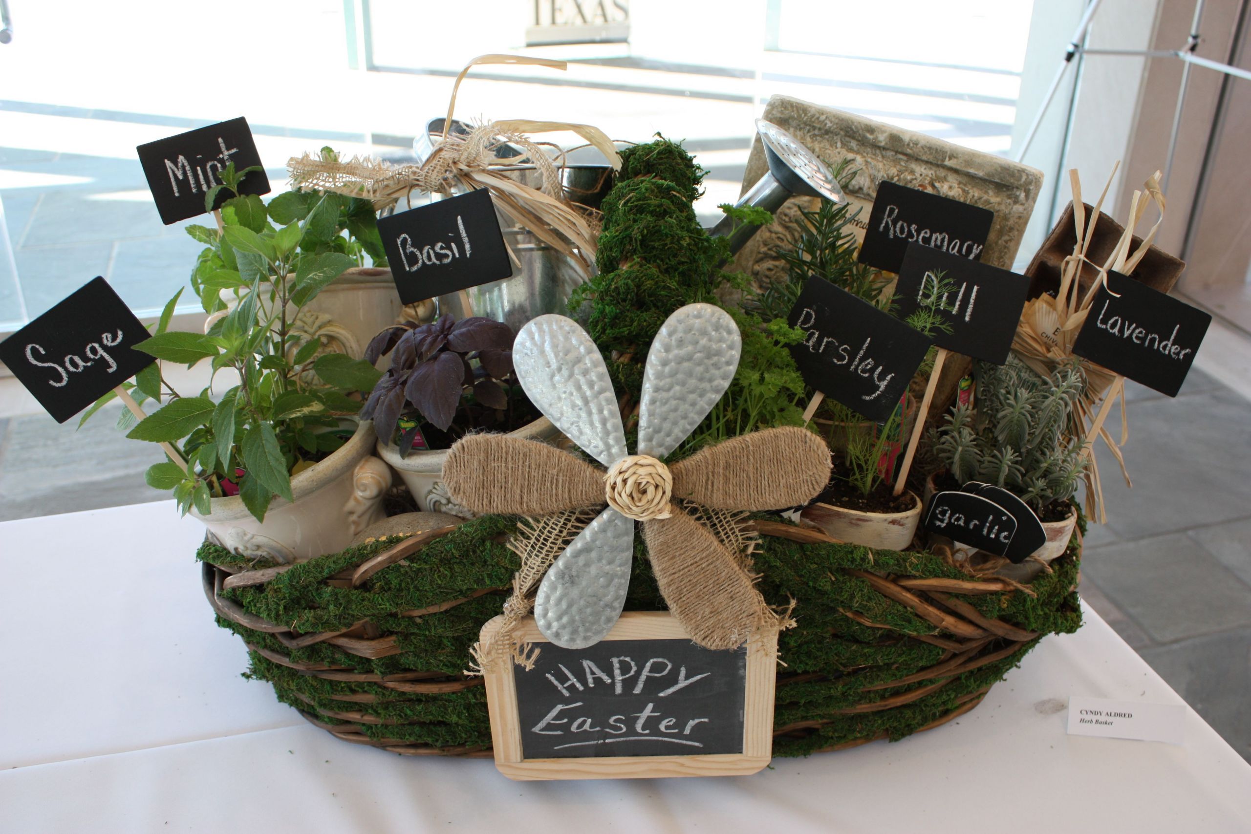 Garden Themed Gift Basket Ideas
 Herb Filled Moss Basket DIY Gift Idea