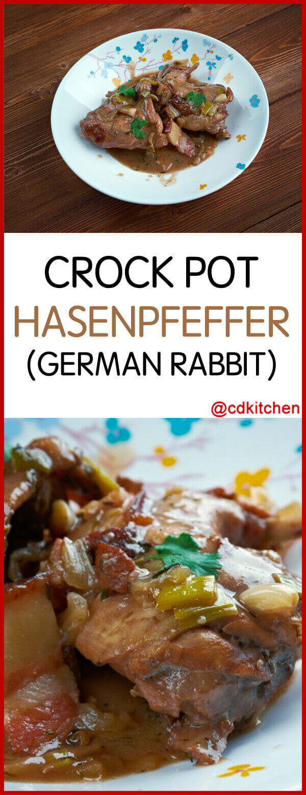 German Rabbit Stew
 Crock Pot Hasenpfeffer German Rabbit Recipe from
