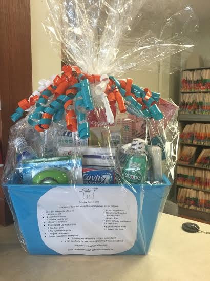 Gift Basket Ideas For Dental Office
 Primary Dental office is raffling a beautiful t basket