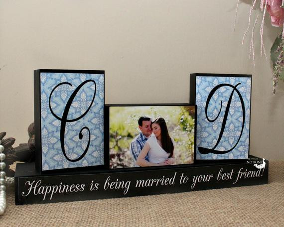 Gift Ideas For Couple Friends
 Personalized Unique Wedding Gift for Couples by TimelessNotion