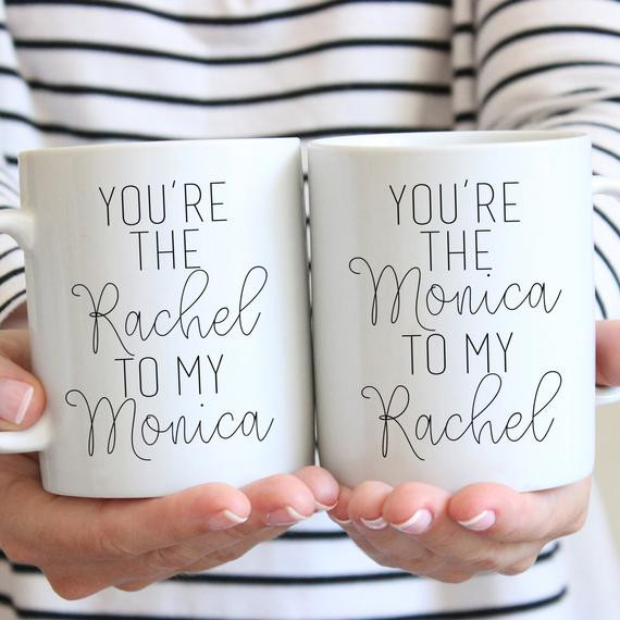 Gift Ideas For Couple Friends
 Best Friend Gift Ceramic Coffee Mug You re The Monica To