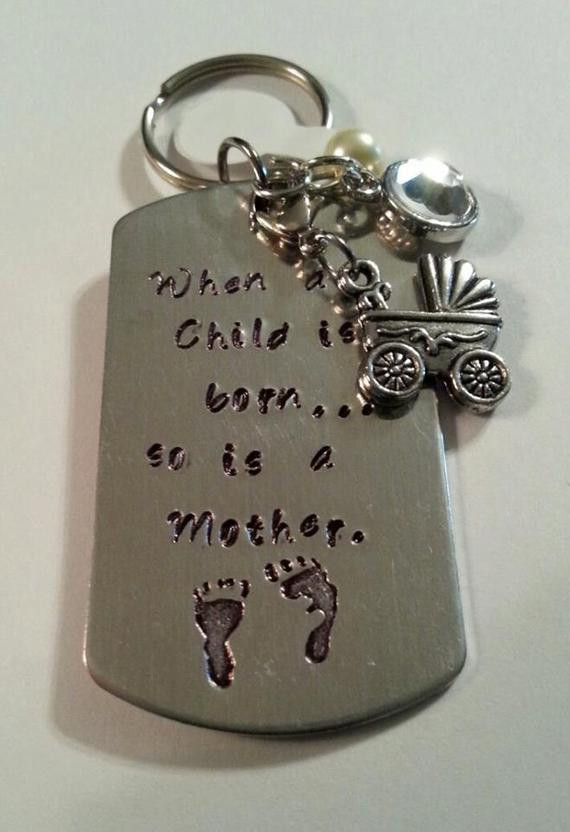 Gift Ideas For Expecting Mothers
 New Mom Key Chain Gift for Expectant Mother When A Child