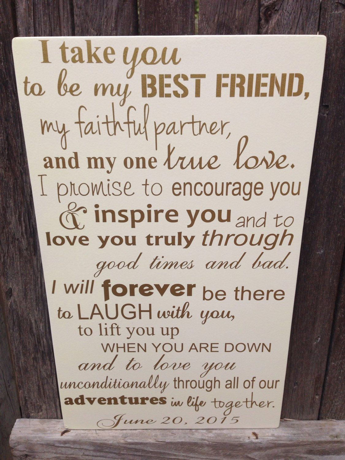 Gift Ideas For Husband On Anniversary
 First Anniversary Gift for Him Wedding Vows Sign by