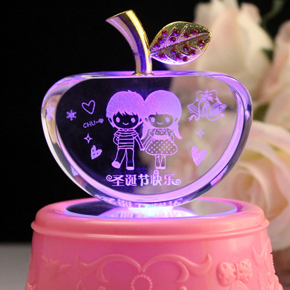Gift Ideas For New Girlfriend
 Crystal Apple Decoration Christmas Eve wedding t to