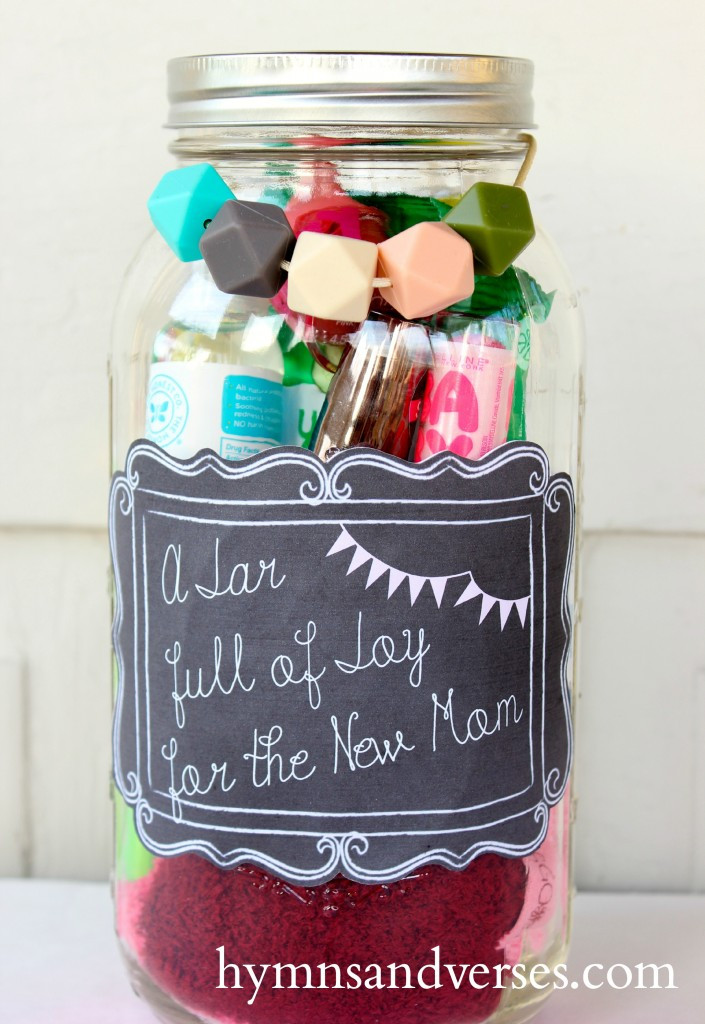 Gift Ideas For New Mother
 Mason Jar Gift for the New Mom Hymns and Verses