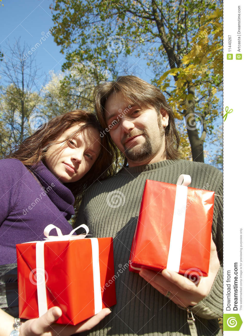 Gift Ideas For Young Couples
 Young Couple Gives Gifts Royalty Free Stock graphy