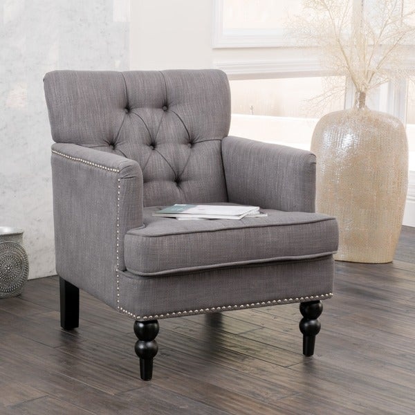 Gray Living Room Chairs
 Christopher Knight Home Malone Charcoal Grey Club Chair