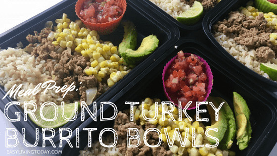 Ground Turkey Burrito Bowl
 Ground Turkey Burrito Bowl for Meal Prep