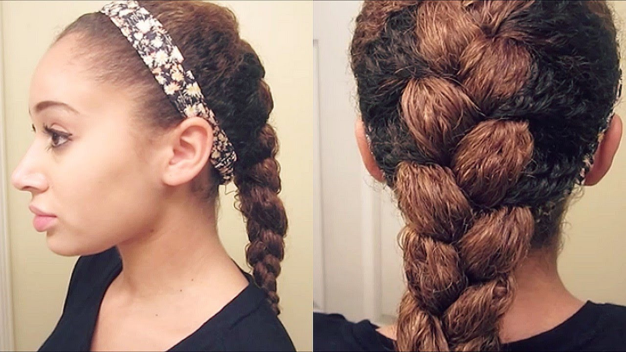 Hairstyle With Braids And Curls
 How To French Braid Curly Hair