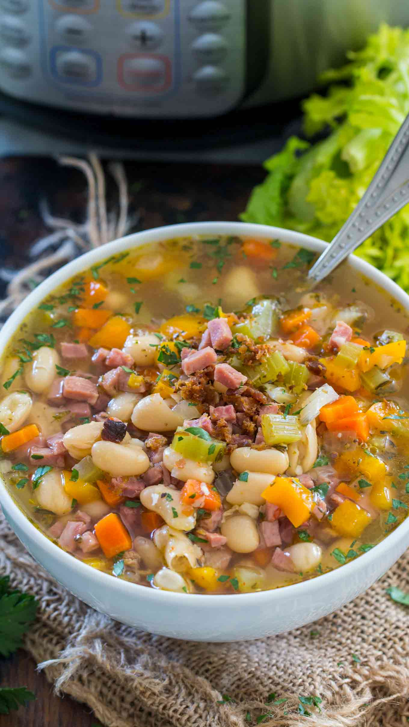 Ham And Potato Soup Instant Pot
 Instant Pot Ham and Bean Soup [VIDEO] Sweet and Savory Meals