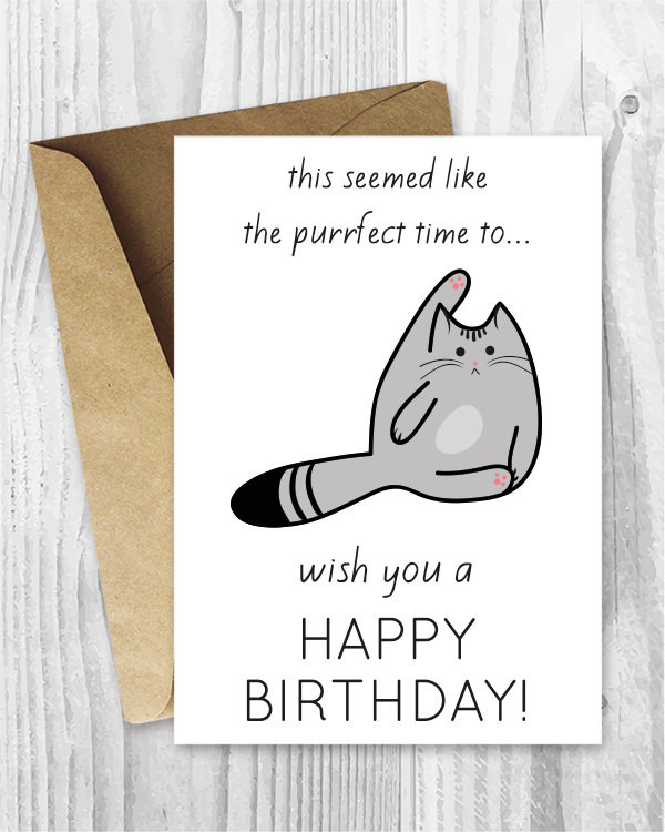 Happy Birthday Cards For Her Funny
 Funny Birthday Cards Printable Birthday Cards Funny Cat