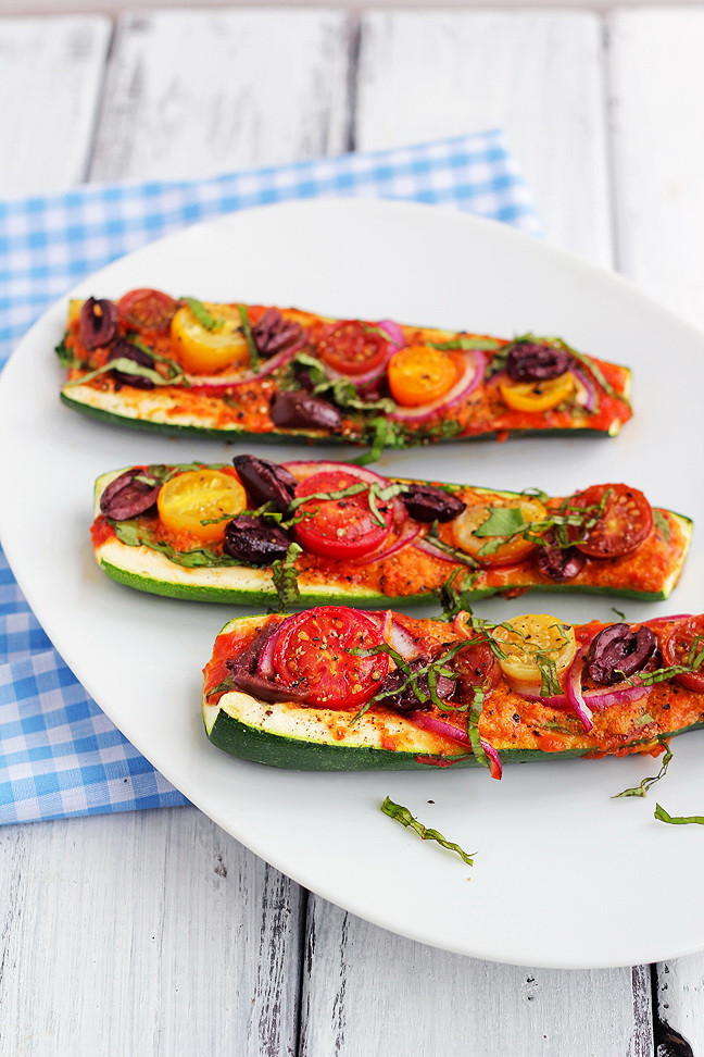 Healthy Tofu Recipes For Weight Loss
 Zucchini Pizza Boats – Quick Healthy Ve arian Dish