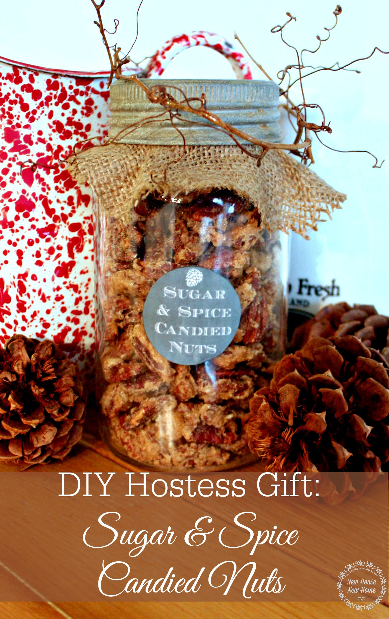 Holiday Host Gift Ideas
 DIY Holiday Hostess Gifts Sugar and Spiced Nuts New