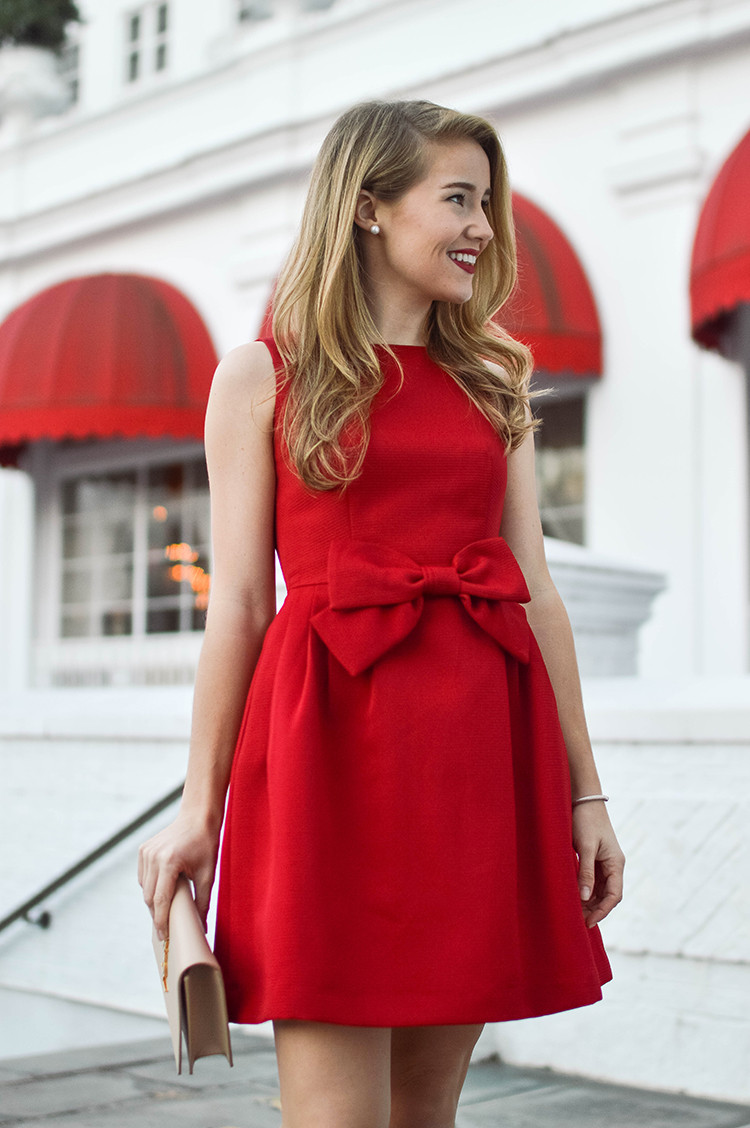 Holiday Party Dress Ideas
 red bow christmas dress