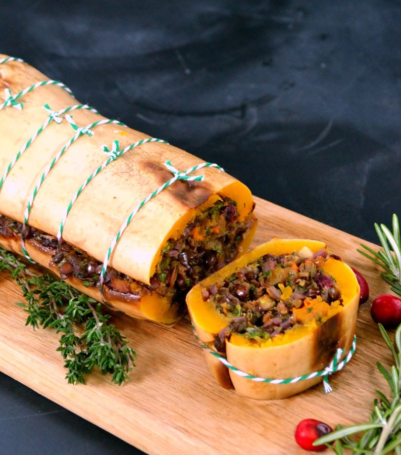 Holiday Vegetarian Recipes
 Festive Butternut Loaf ultimate ve arian & vegan