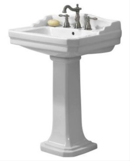 Home Depot Bathroom Pedestal Sinks
 Series 1930 Bathroom and Pedestal bo in White
