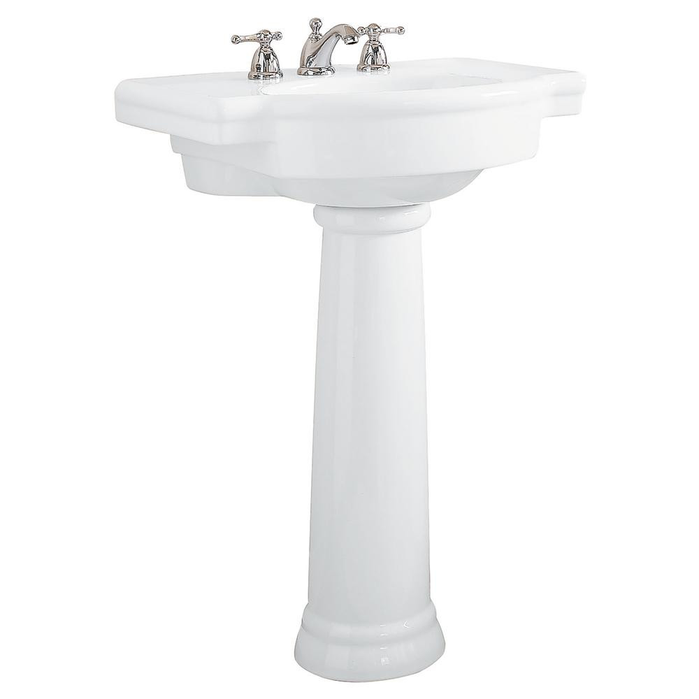 Home Depot Bathroom Pedestal Sinks
 American Standard Retrospect Pedestal bo Bathroom Sink