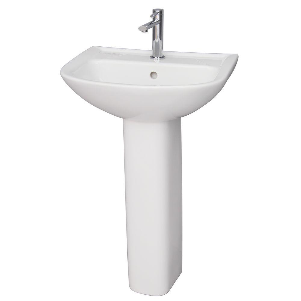 Home Depot Bathroom Pedestal Sinks
 Barclay Products Lara 510 Pedestal bo Bathroom Sink in