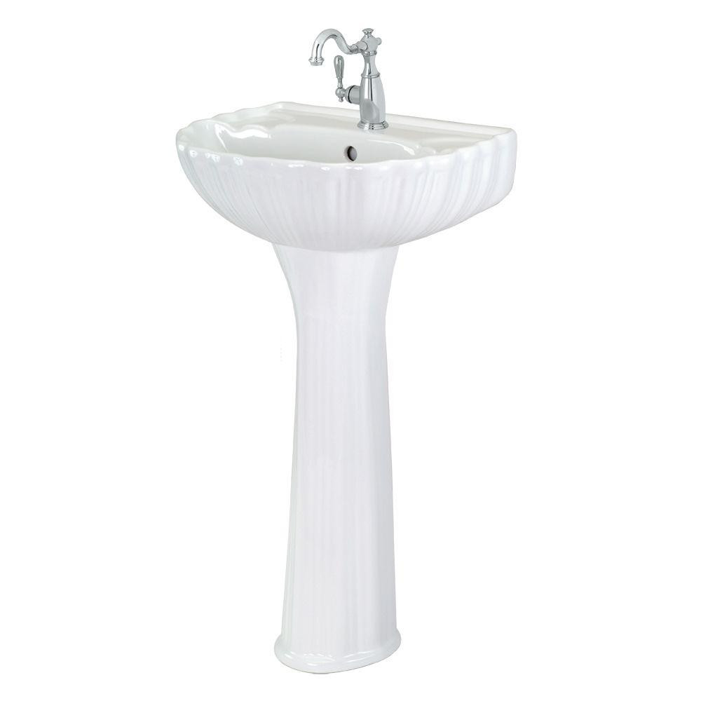 Home Depot Bathroom Pedestal Sinks
 Foremost Brielle Pedestal bo Bathroom Sink in White FL