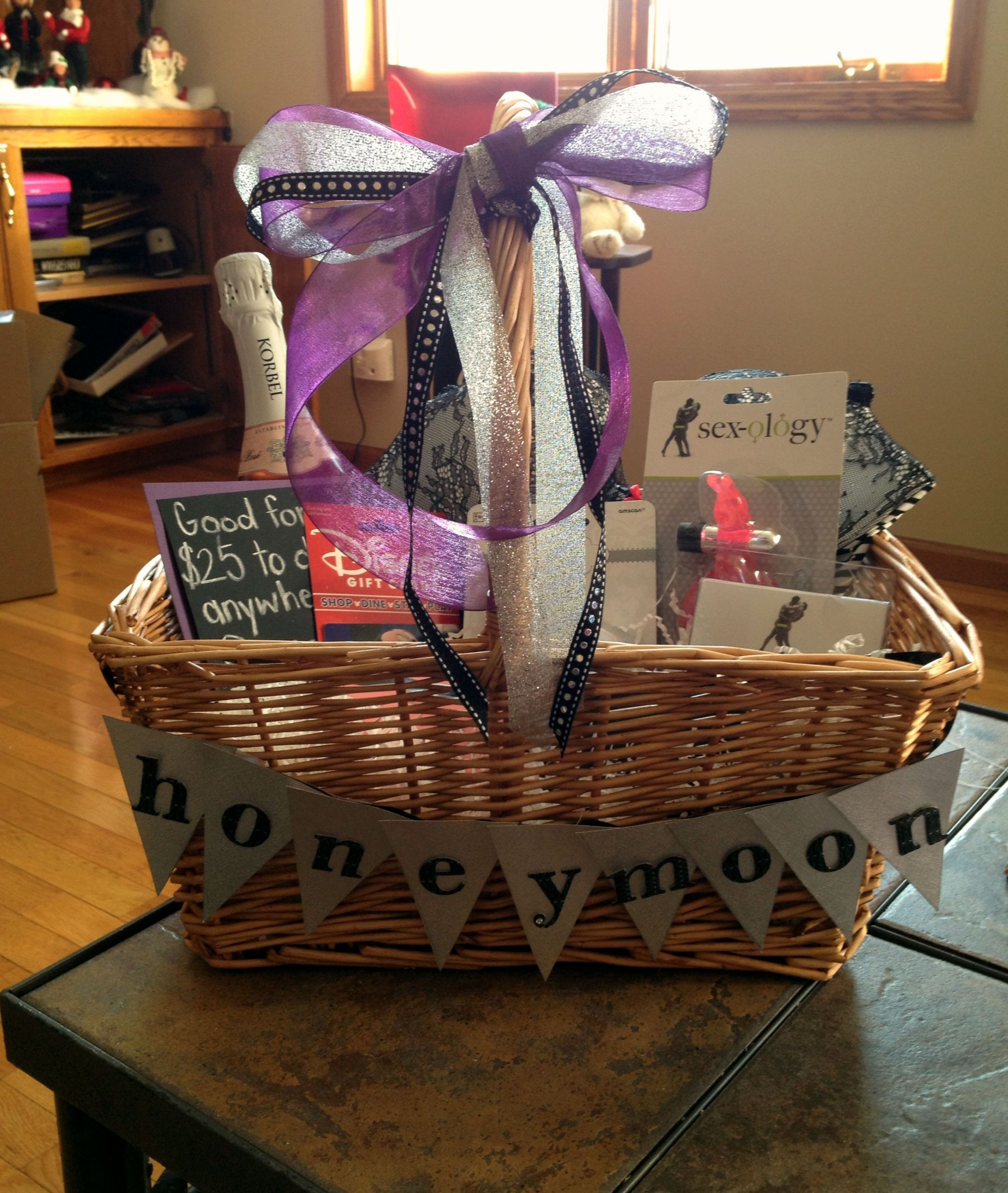 Homemade Wedding Gift Basket Ideas
 DIY Honeymoon Gift Basket give a little