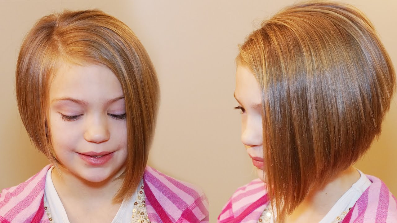 How To Cut Girls Hair
 HOW TO CUT AN ASYMMETRICAL A LINE SHORT HAIRSTYLES