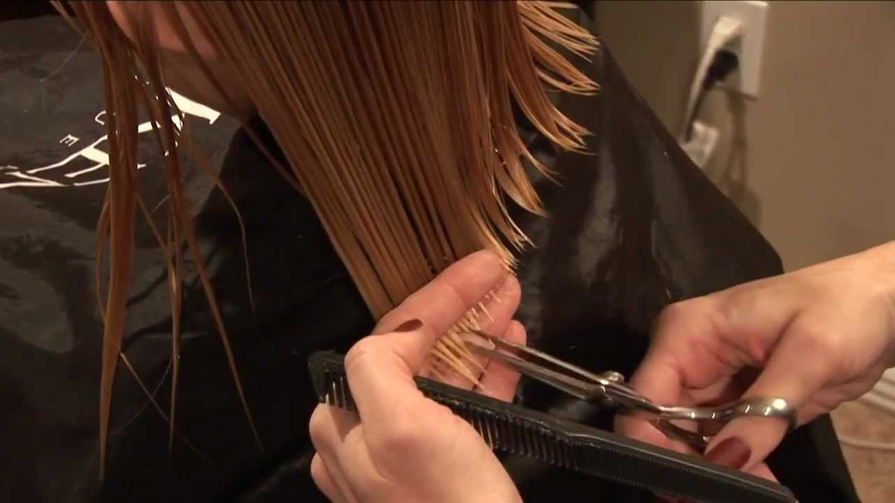 How To Cut Girls Hair
 HOW TO CUT GIRLS HAIR Basic Girls Trim hair tutorial
