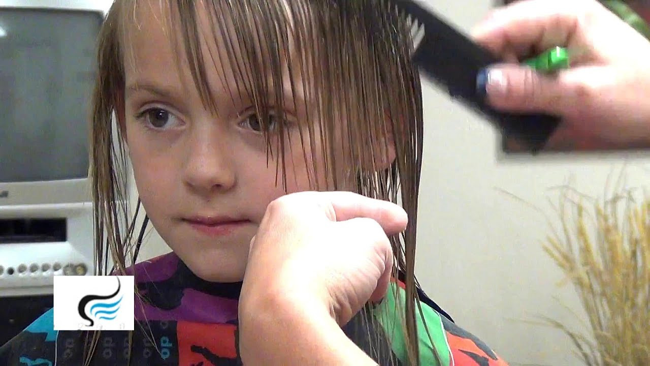 How To Cut Girls Hair
 How To Cut Hairstyles with Bangs Little Girls Haircut