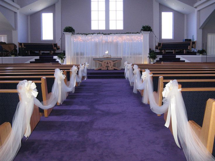 How To Decorate Church For Wedding
 pictures of wedding pillars decorated