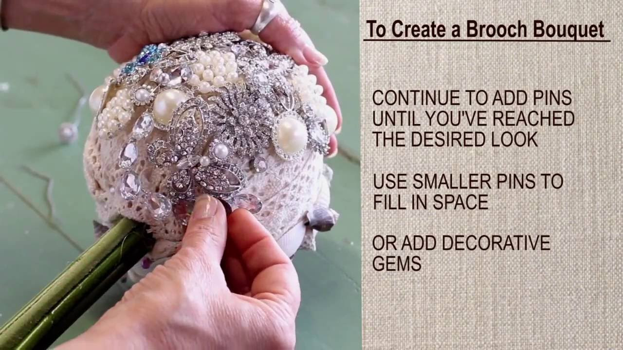 How To Make Brooches
 Easy DIY Brooch Bouquet and How To Make a Shell Bouquet