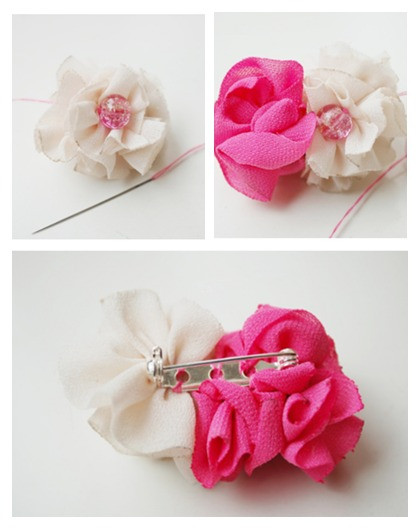 How To Make Brooches
 How to Make Handmade Brooches fabric Flower Brooch