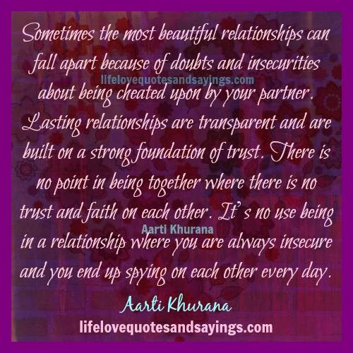In A Relationship Quotes
 Quotes About Being Insecure In A Relationship QuotesGram