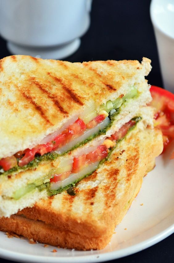 Indian Vegetarian Sandwich Recipes
 Bombay grilled sandwich recipe