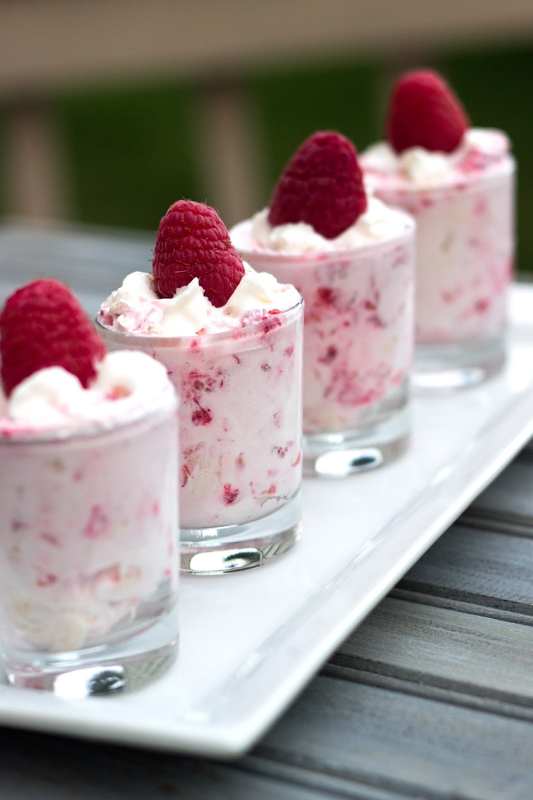 Individual Dessert Recipes
 Raspberry Shooters White Lights on Wednesday