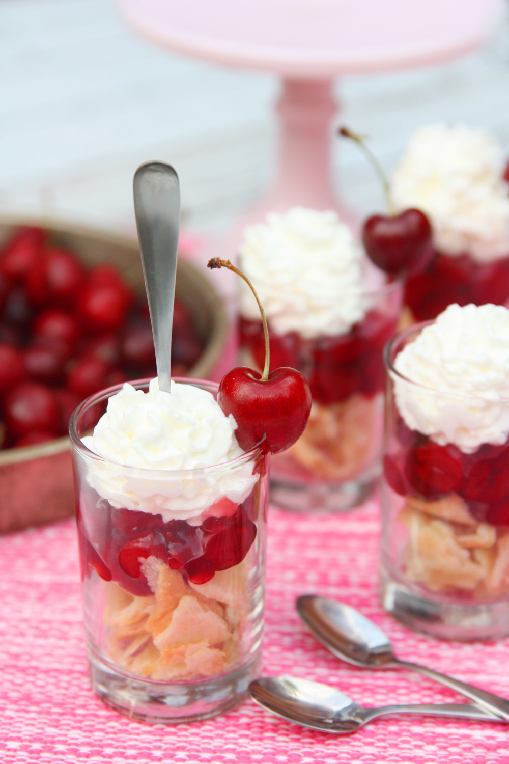 Individual Dessert Recipes
 Summer Treat Cherry Pie Parfaits