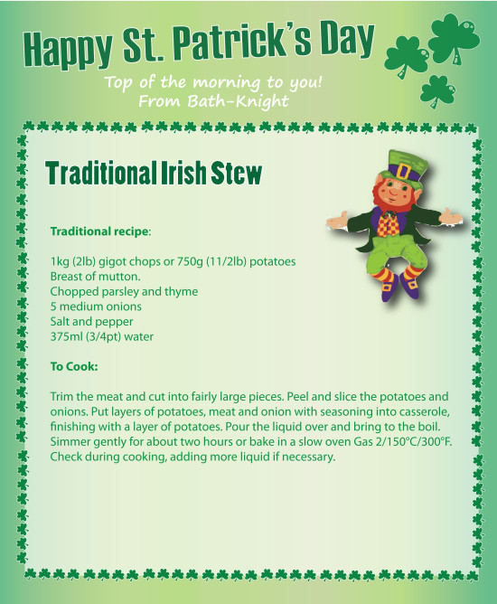Irish Recipes For St Patrick'S Day
 St Patrick’s Day Traditional Irish Stew