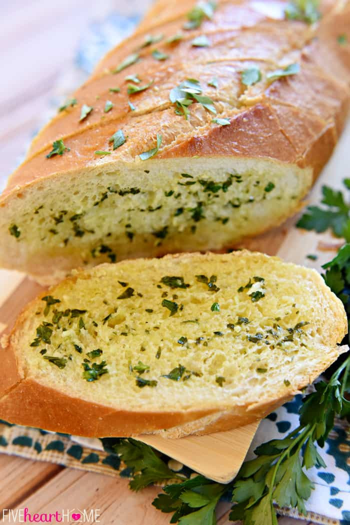 Italian Garlic Bread
 Garlic Bread with Fresh Garlic & Parsley
