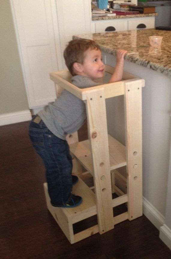 Kids Bathroom Stool
 Toddler Step Stool Tot Tower Adjustable Step Stool