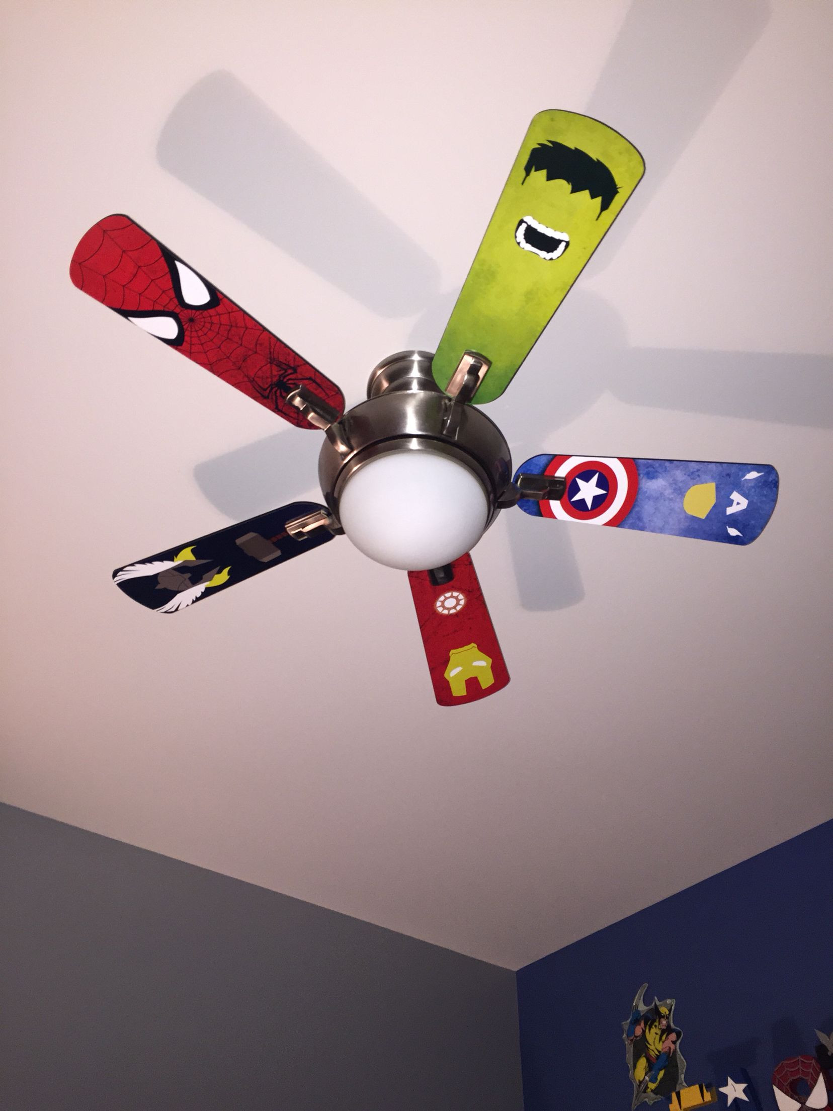 Kids Bedroom Ceiling Fan
 Superhero ceiling fan blades Kid’s Room
