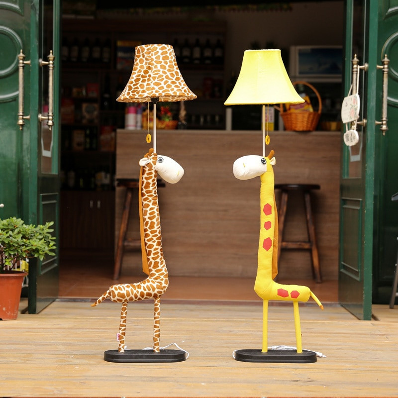 Kids Bedroom Floor Lamp
 Cartoon Giraffe Kid s Room Floor Lamps Cute Fabric Baby