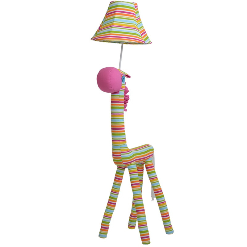 Kids Bedroom Floor Lamp
 creative Lovely modern fabric rainbow horse floor lamp