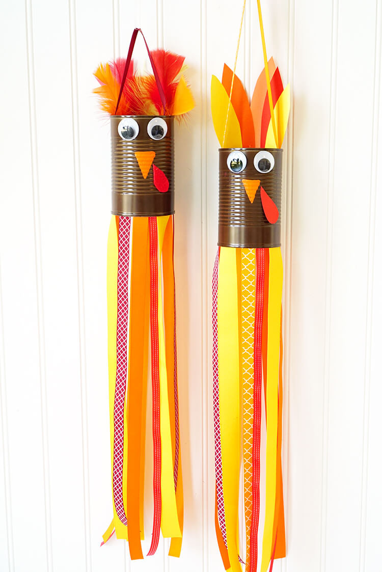 Kids Craft Ideas For Thanksgiving
 Thanksgiving Kids Craft Turkey Windsocks Happiness is