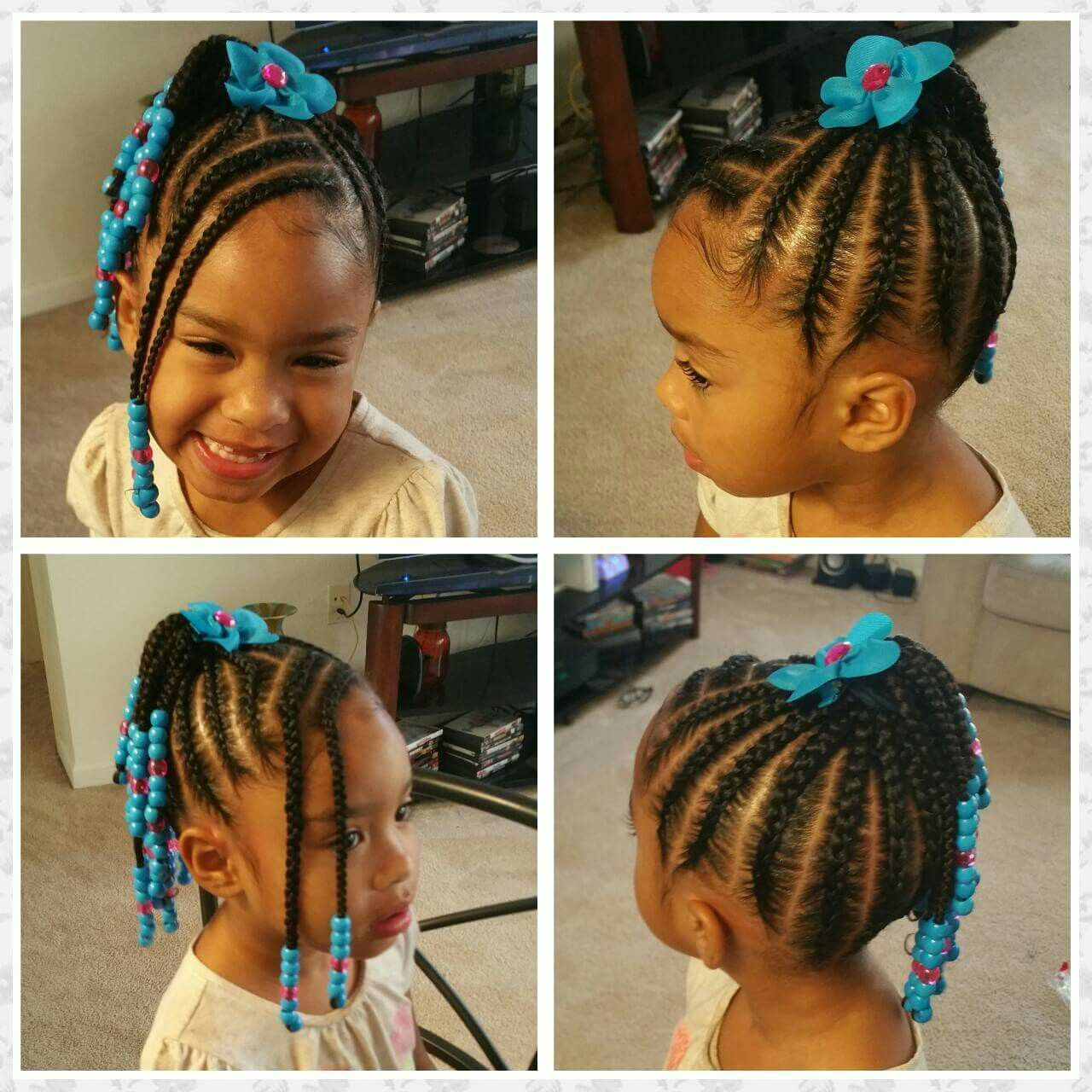 Kids Hairstyle With Braids
 Beautiful braided childs hair style with braided bangs