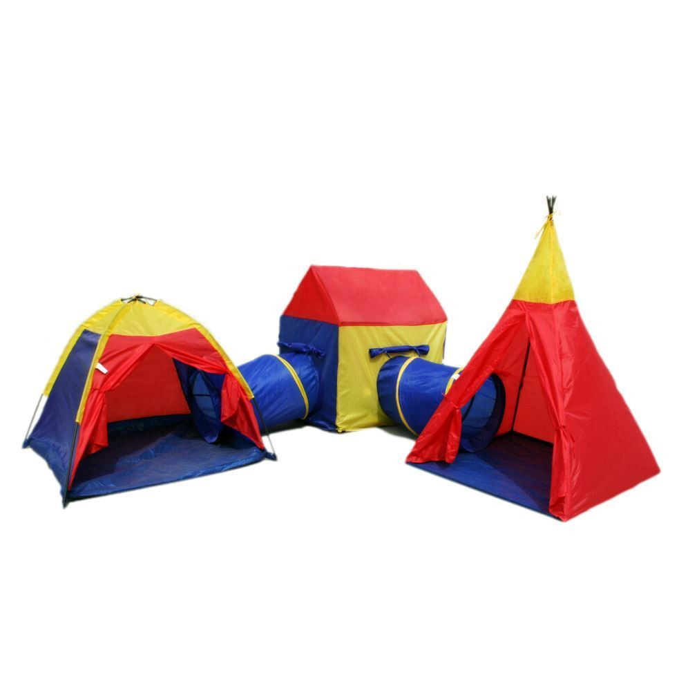 Kids Indoor Play Tent
 Boys Girls Giant Play Tent Tunnel Teepee Set