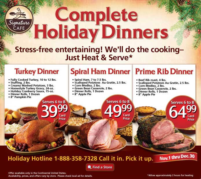 King Soopers Holiday Dinners
 safeway christmas ham dinner