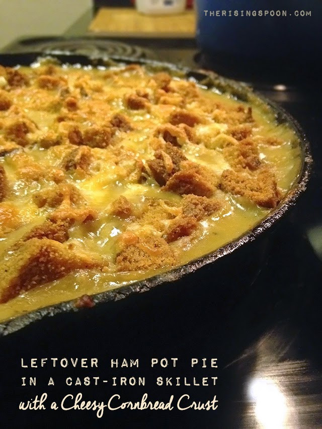 Left Over Cornbread Recipe
 Leftover Ham Pot Pie in a Cast Iron Skillet with a Cheesy