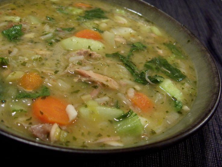 Leftover Turkey Carcass Soup
 jane brody lentil and brown rice soup