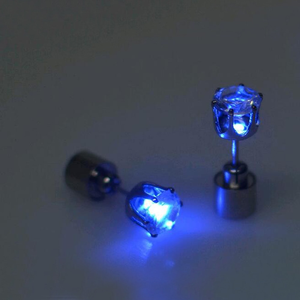 Light Up Earrings
 Hot sale 1 pcs the charm of the LEDs light up to crown a